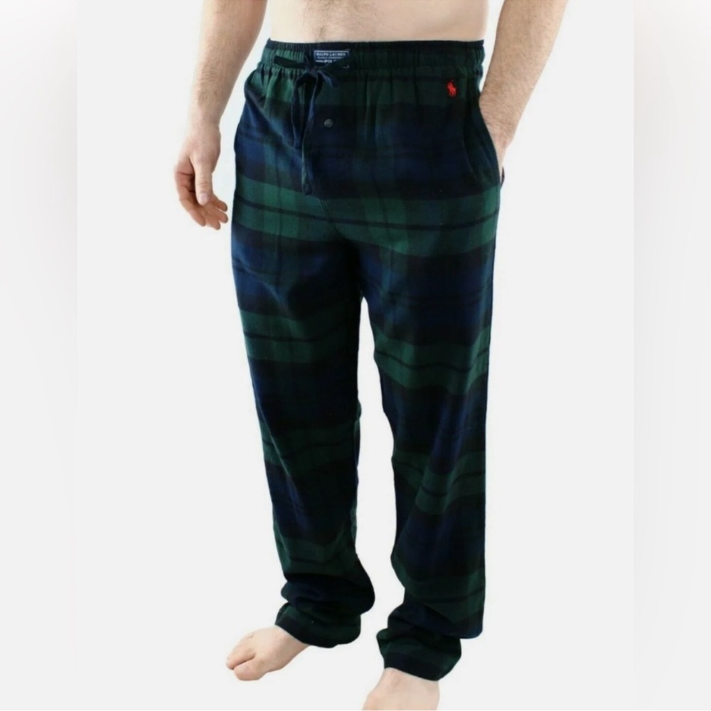 Cotton Plaid Flannel Relaxed Fit Sleepwear Pajama Pants